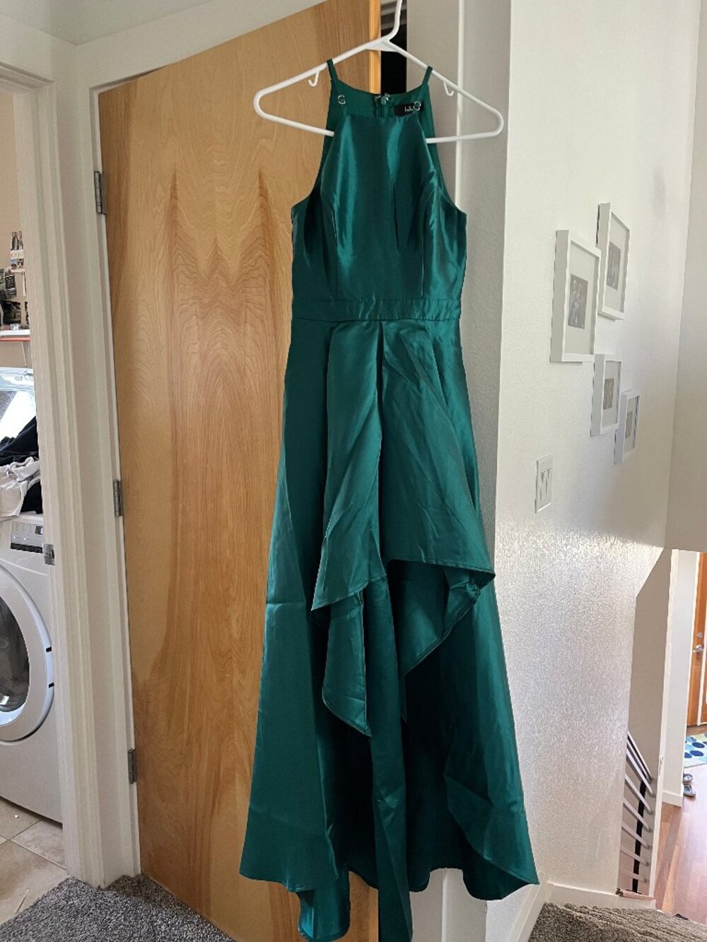 Lulu's formal emrald green dress